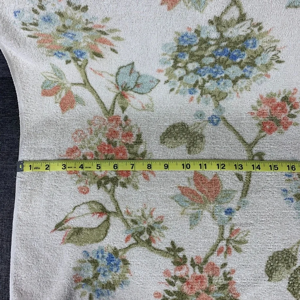 Vintage Fieldcrest Floral Patterned Bath Towel Cotton 23
